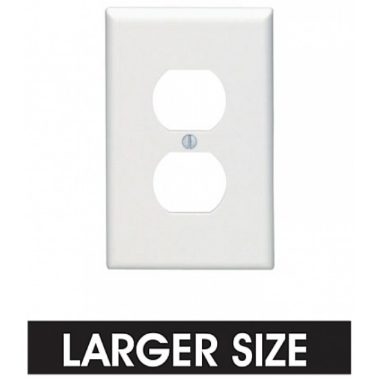 3.5 in. x 5.62 in. Plastic Electrical Switch Plate in White, AI-35042
