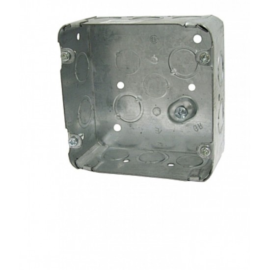 4.78 in. x 4.68 in. x 2.44 in. Stainless Steel Junction Box Square