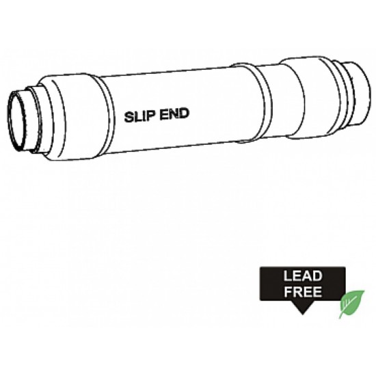 0.5 in. x 0.5 in. Lead Free Brass Push-Fit Long Repair Coupling