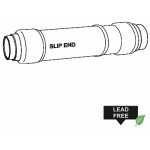 1 in. x 1 in. Lead Free Brass Push-Fit Long Repair Coupling