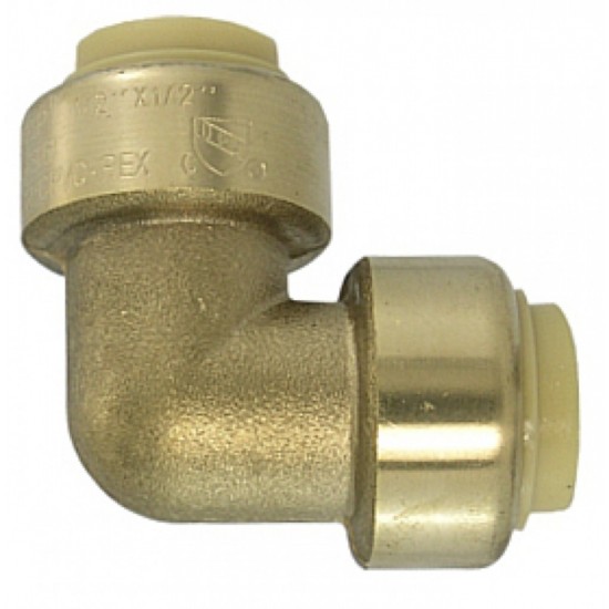 1.36 in. x 0.50 in. Lead Free Brass Push-Fit 90 Elbow