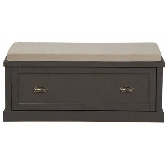 ACME Aislins Bench w/Storage, Fabric & Gray