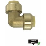 1 in. x 1 in. Lead Free Brass Push-Fit 90 Elbow