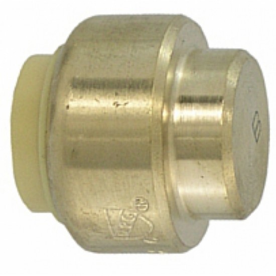 0.5 in. x 0.5 in. Lead Free Brass Push-Fit Cap