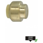 1 in. x 1 in. Lead Free Brass Push-Fit Cap