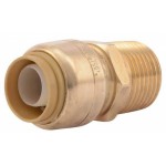 0.75 in. x 0.75 in. Lead Free Brass Push-Fit Male Adapter