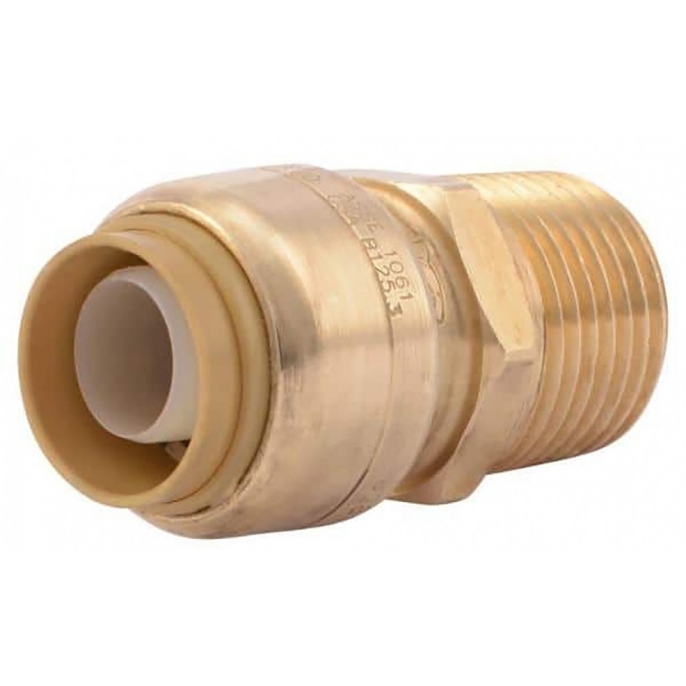 0.75 in. x 0.75 in. Lead Free Brass Push-Fit Male Adapter