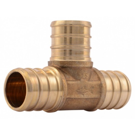 0.75 in. x 0.75 in. x 0.75 in. Brass Pex Tee