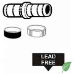 0.5 in. x 0.5 in. Lead Free Brass Pex Transition Coupling