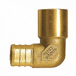 0.5 in. x 0.5 in. Lead Free Brass Pex 90 Elbow, AI-35144