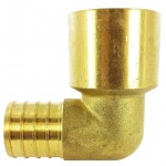 0.75 in. x 0.75 in. Lead Free Brass Pex 90 Elbow, AI-35145