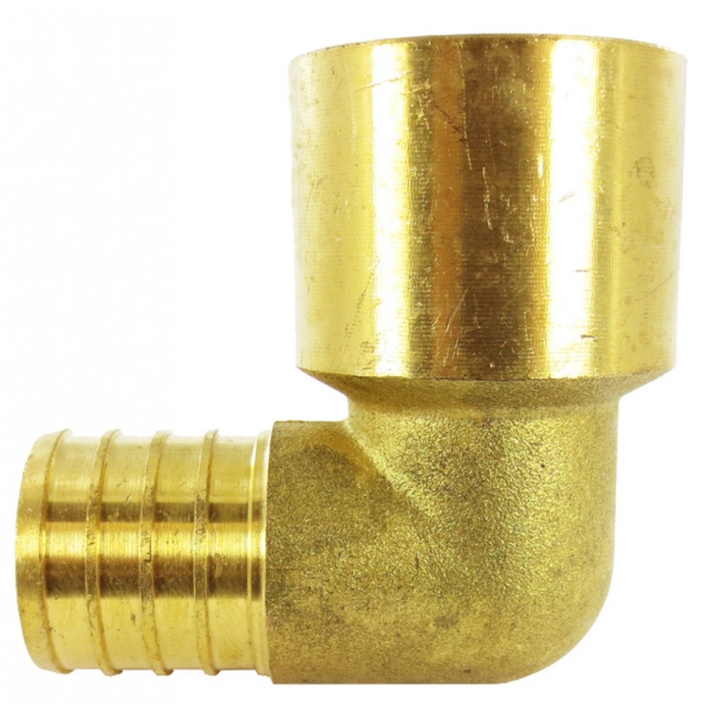 0.75 in. x 0.75 in. Lead Free Brass Pex 90 Elbow, AI-35145