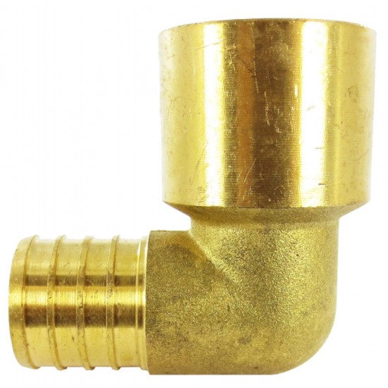 0.5 in. x 0.5 in. Lead Free Brass Pex 90 Elbow, AI-35147