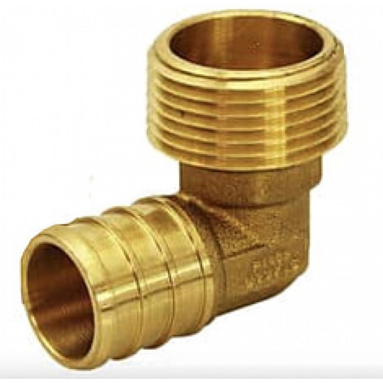 0.5 in. x 0.5 in. Lead Free Brass PEX MIP Elbow