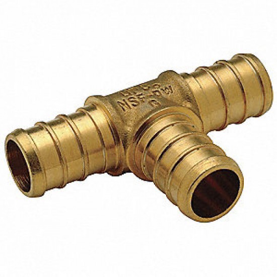 0.5 in. x 0.5 in. x 0.5 in. Lead Free Brass Pex Tee