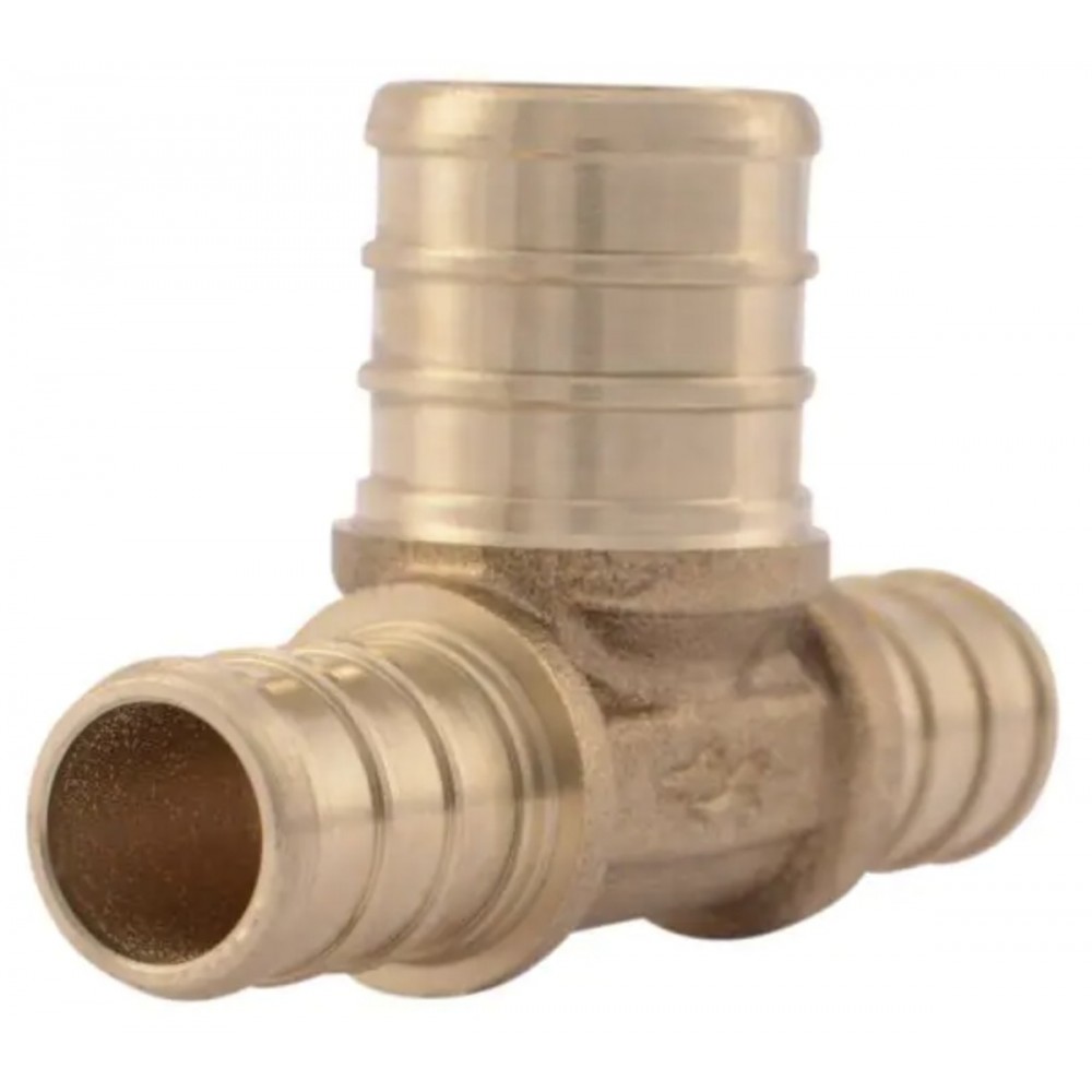 0.5 in. x 0.5 in. x 0.75 in. Lead Free Brass Pex Tee 0.5 in. x 0.5 in. x 0.75 in. Lead Free Brass Pex Tee