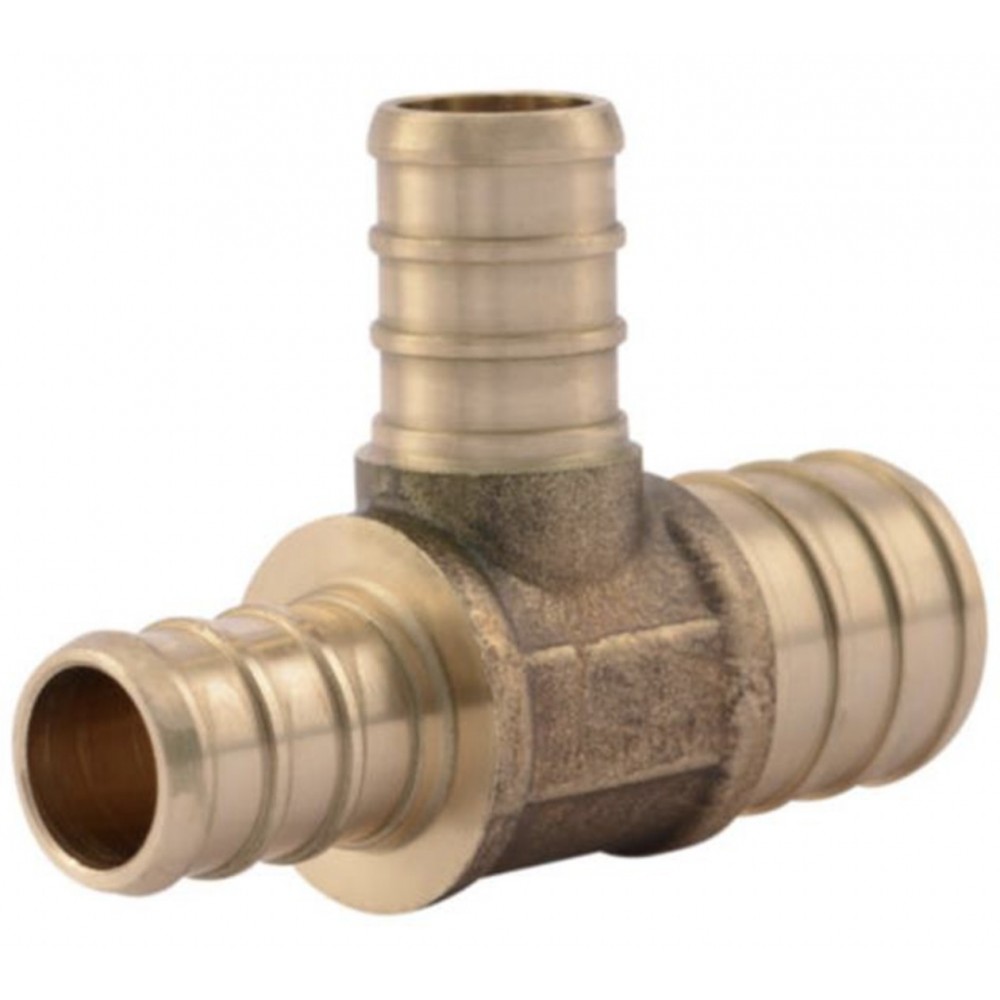 0.75 in. x 0.5 in. x 0.5 in. Lead Free Brass Pex Tee 0.75 in. x 0.5 in. x 0.5 in. Lead Free Brass Pex Tee