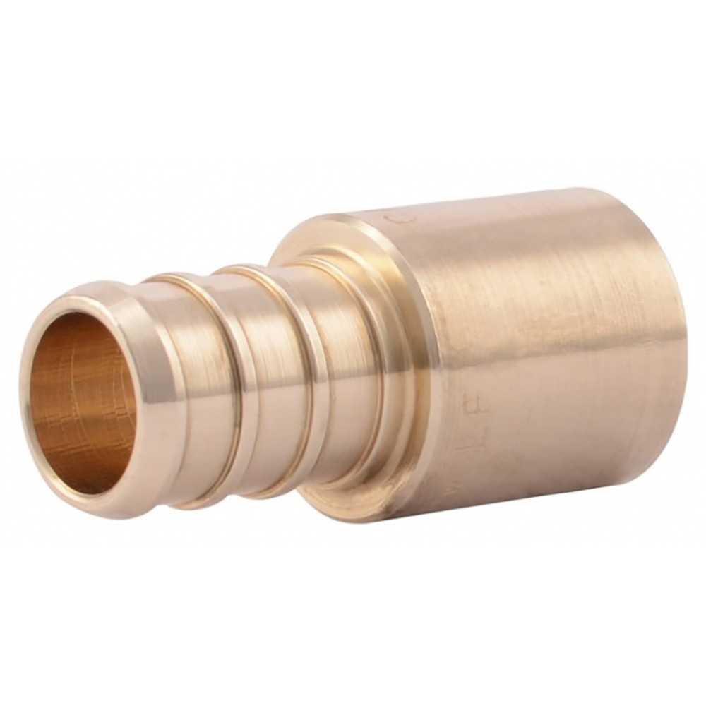 0.5 in. x 0.5 in. Lead Free Brass Pex Sweat Adapter, AI-35165 0.5 in. x 0.5 in. Lead Free Brass Pex Sweat Adapter, AI-35165