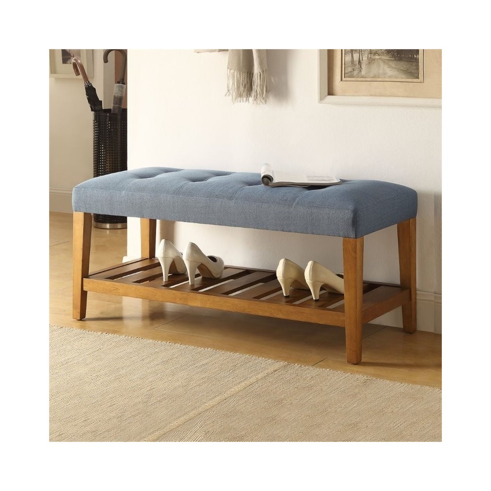 ACME Charla Bench, Blue & Oak