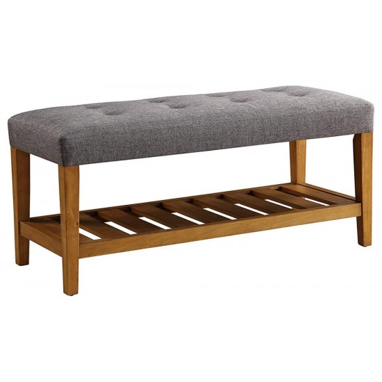 ACME Charla Bench, Gray & Oak