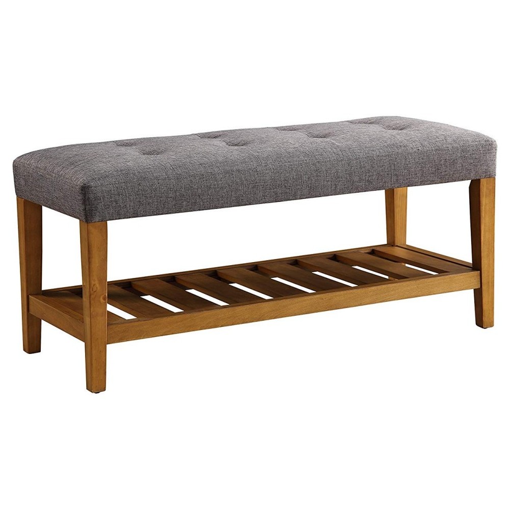 ACME Charla Bench, Gray & Oak