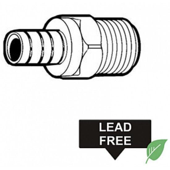 1 in. x 1 in. Lead Free Brass Pex Male Adapter