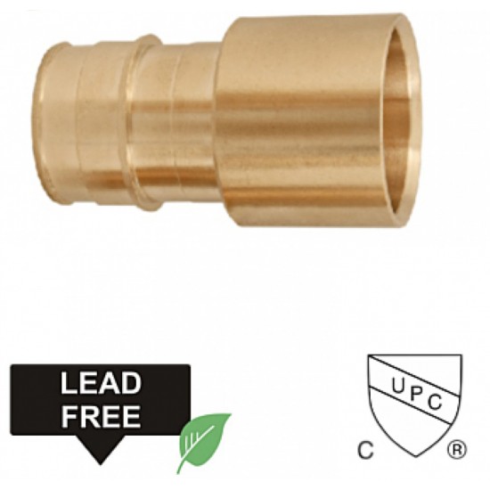 0.5 in. x 0.5 in. Lead Free Brass Cold Expansion Sweat Adapter, AI-35186