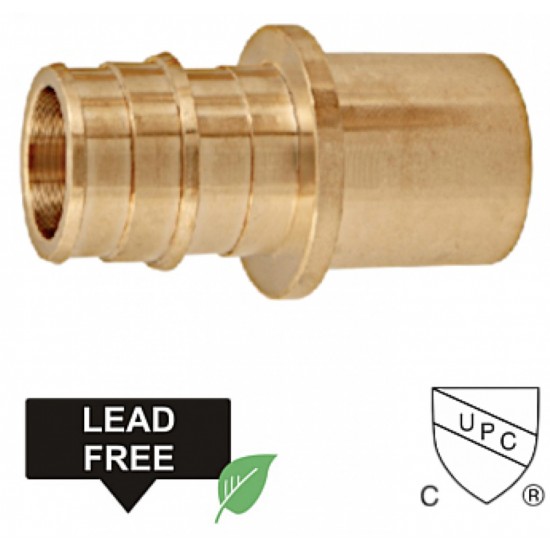 0.5 in. x 0.5 in. Lead Free Brass Cold Expansion Sweat Adapter, AI-35189