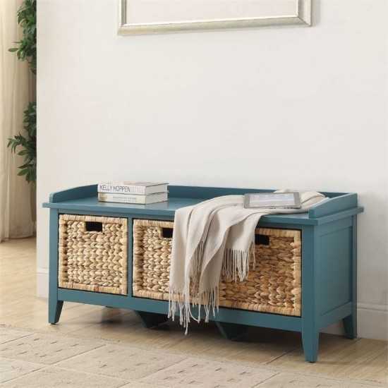 ACME Flavius Bench w/Storage, Teal