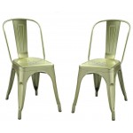 ACME Jakia Side Chair (Set-2), Glossy Brass