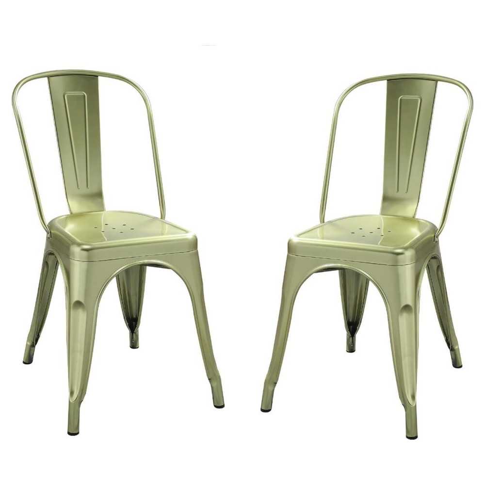 ACME Jakia Side Chair (Set-2), Glossy Brass ACME Jakia Side Chair (Set-2), Glossy Brass