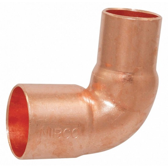 0.75 in. x 0.5 in. Copper 90 Reducing Elbow - Wrot