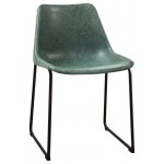 ACME Valgus Side Chair (Set-2), Vintage Green & Black