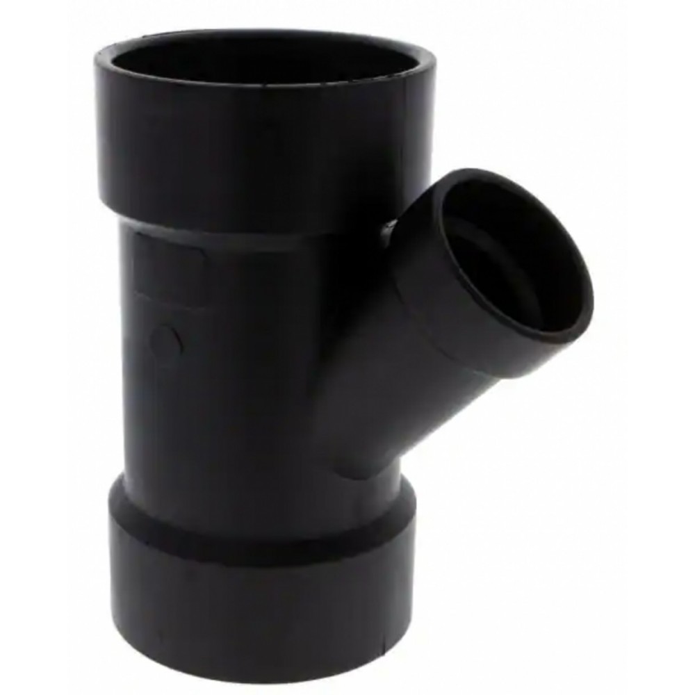 3 in. x 3 in. x 1.5 in. ABS 45 Wye 3 in. x 3 in. x 1.5 in. ABS 45 Wye