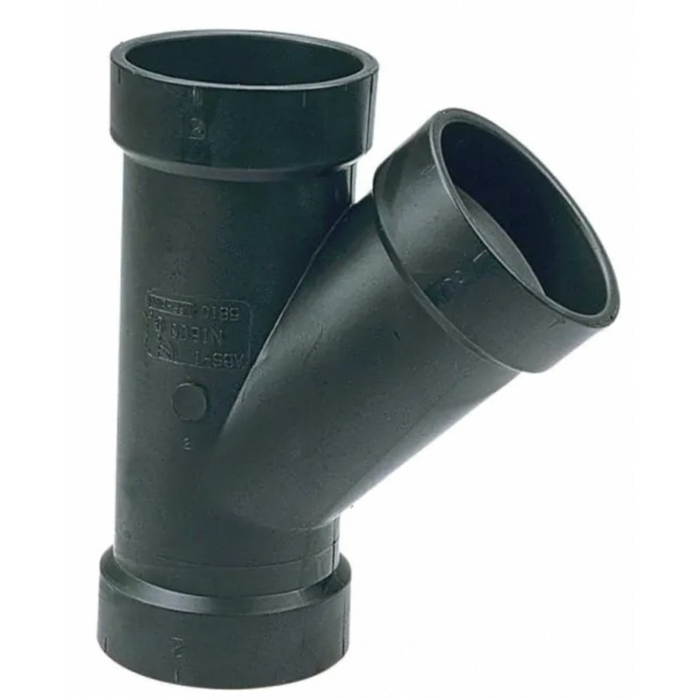 1.5 in. x 1.5 in. x 1.5 in. ABS 45 Wye 1.5 in. x 1.5 in. x 1.5 in. ABS 45 Wye