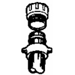 1.5 in. x 1.25 in. ABS Copper Adapter