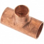 0.5 in. x 0.5 in. x 0.375 in. Copper Reducing Tee - Wrot