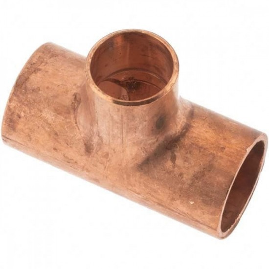 0.5 in. x 0.5 in. x 0.75 in. Copper Reducing Tee - Wrot