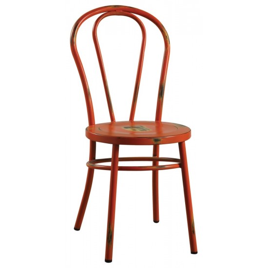 ACME Jakia Side Chair (Set-2), Antique Orange