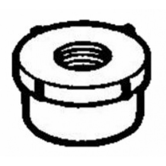 1.5 in. x 1.5 in. Round ABS Bushing