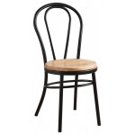 ACME Jakia Side Chair (Set-2), Black & Natural