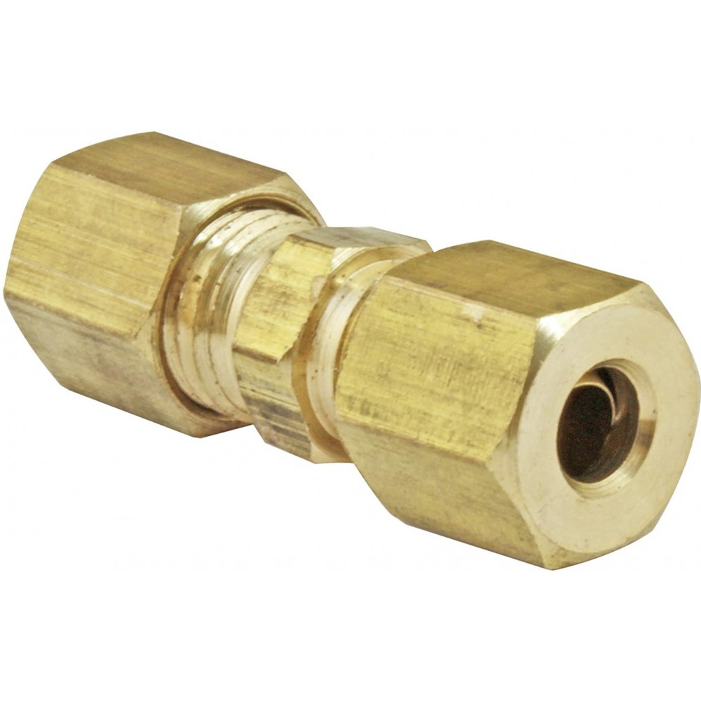 0.25 in. x 0.25 in. Brass Compression Union