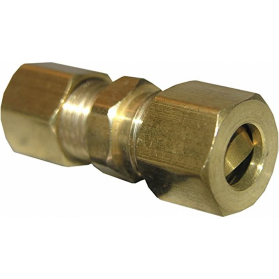 0.25 in. x 0.375 in. Brass Compression Union