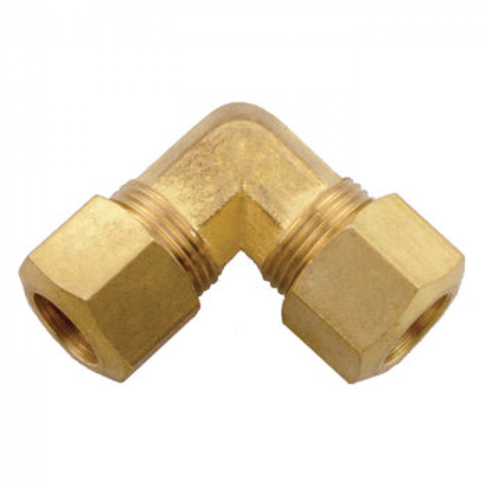 0.25 in. x 0.25 in. Brass Compression 90 Elbow