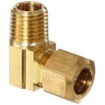 0.5 in. x 0.5 in. Brass Compression 90 Adapter