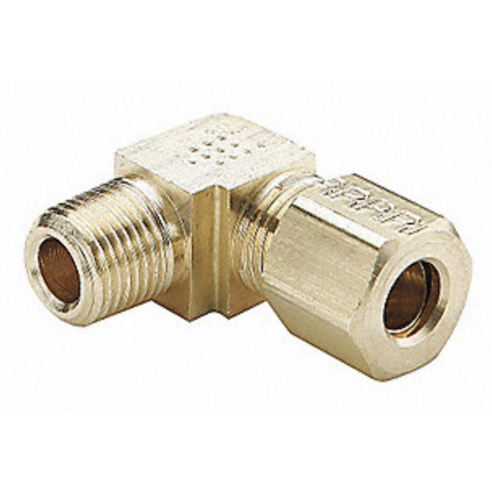 0.5 in. x 0.375 in. Brass Compression 90 Adapter