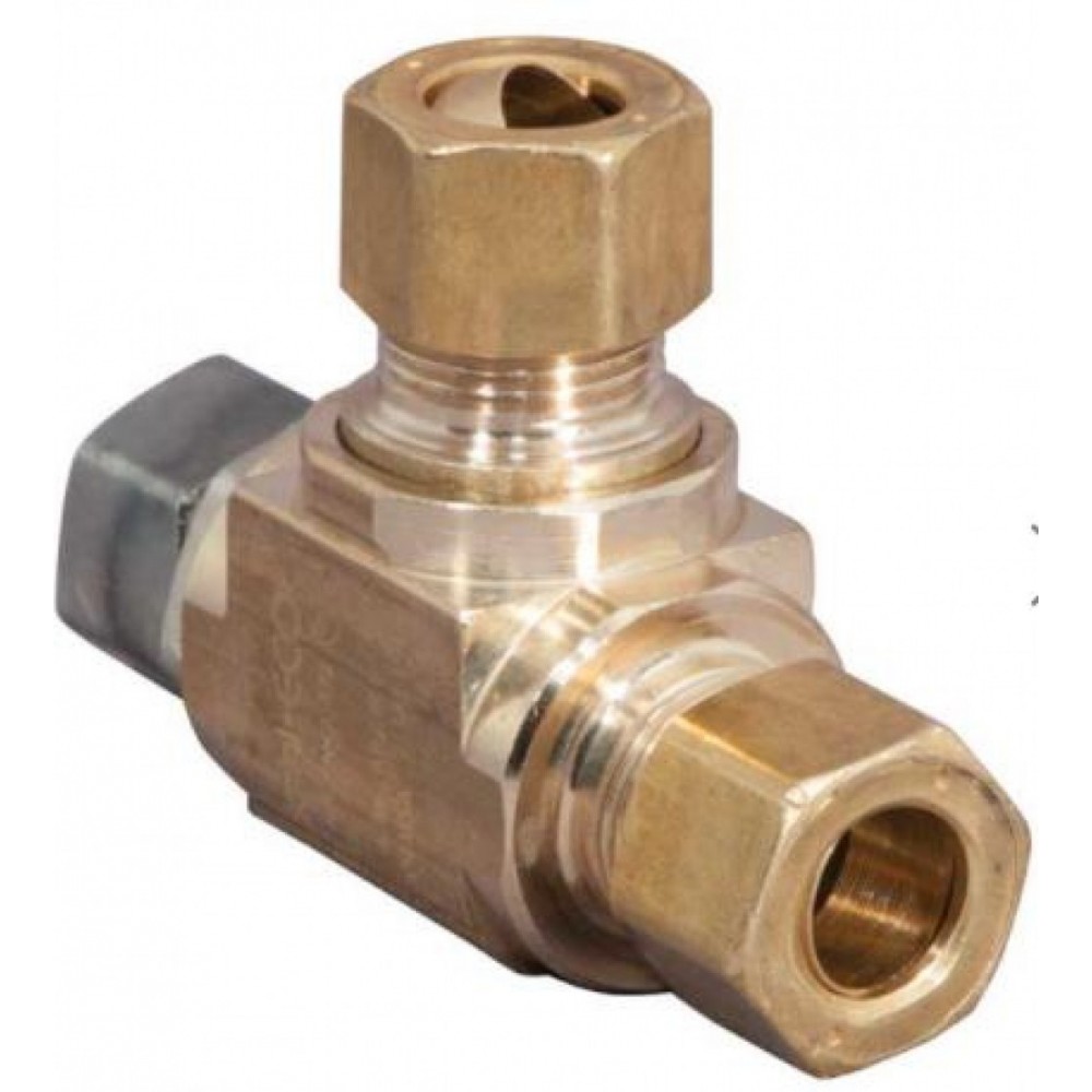 0.375 in. x 0.375 in. x 0.25 in. Brass Retrofit Tee 0.375 in. x 0.375 in. x 0.25 in. Brass Retrofit Tee