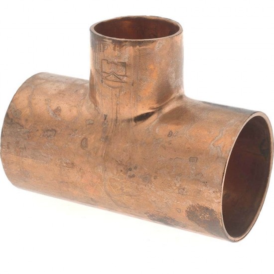 1.5 in. x 1.25 in. x 1.5 in. Copper Reducing Tee - Wrot