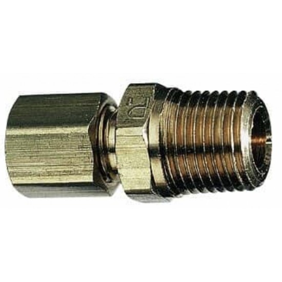 0.5 in. x 0.5 in. Brass Compression Male Adapter