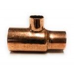 2 in. x 1.25 in. x 1 in. Copper Reducing Tee - Wrot